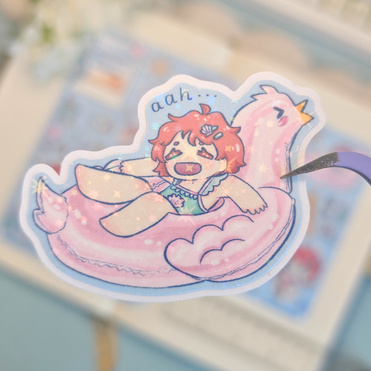 beach day holo stickers - pic/pt1