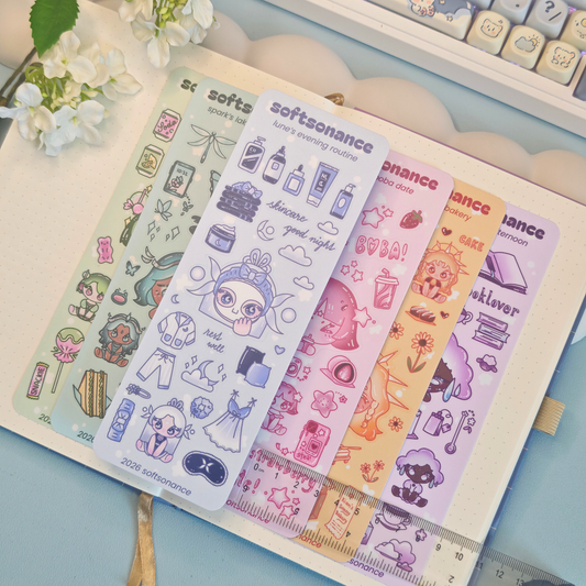 lune's evening routine stickersheet - h:its