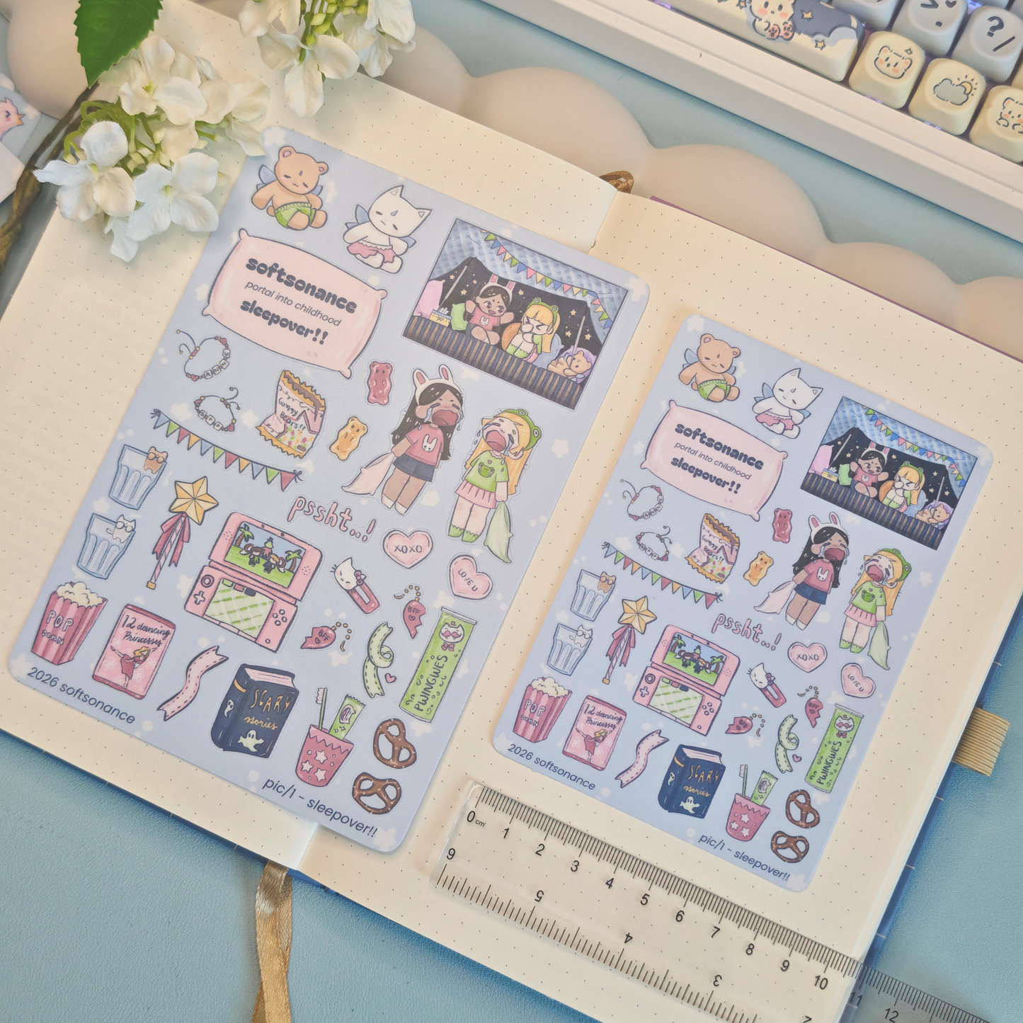 sleepover!! stickersheet - pic/pt1