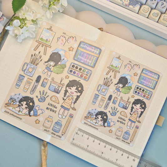 little artist stickersheet - pic/pt1