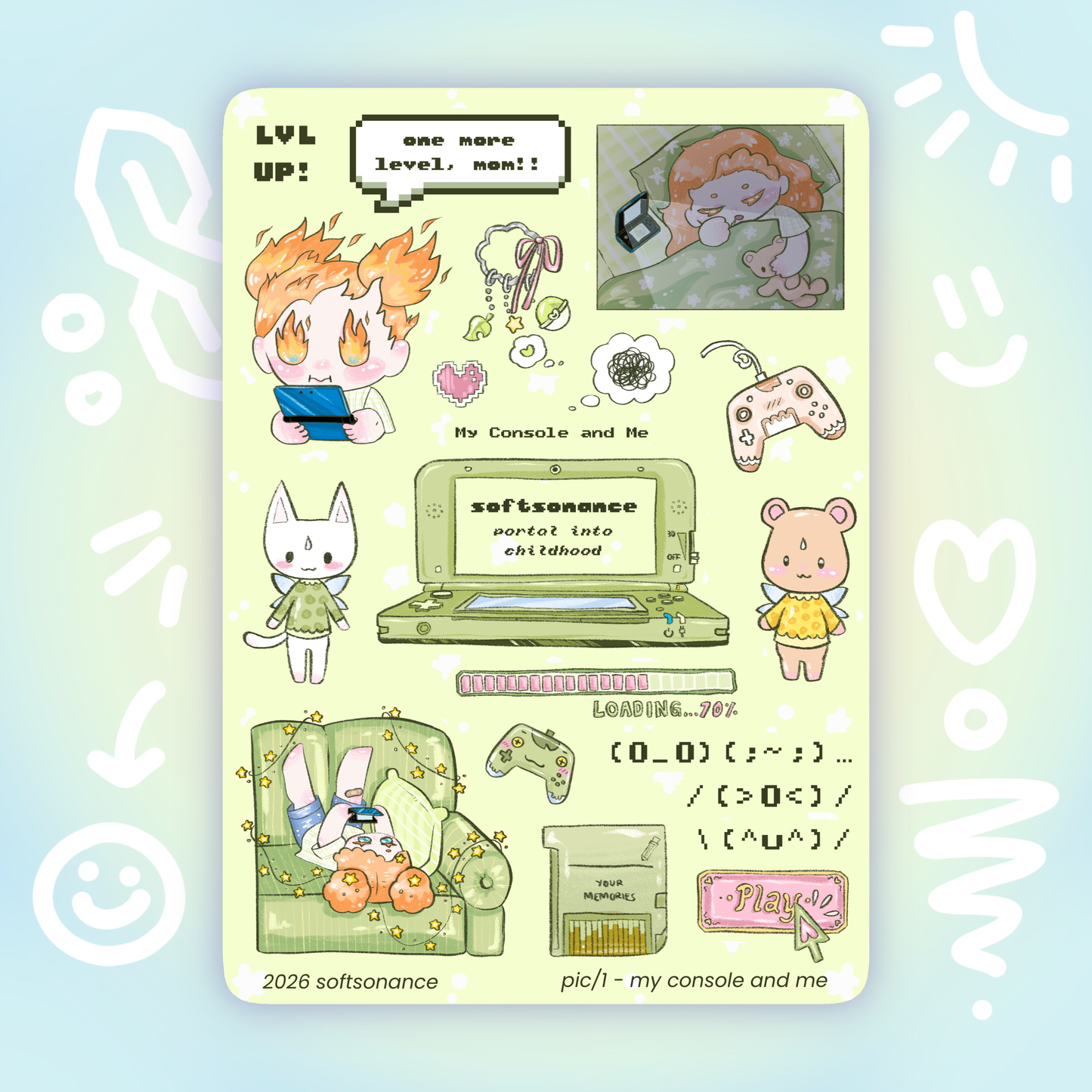 my console & me stickersheet - pic/pt1