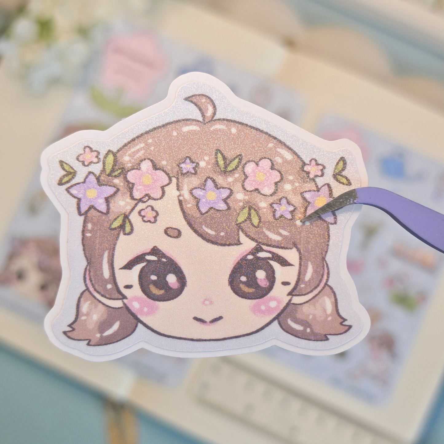 garden joy holo stickers - pic/pt1