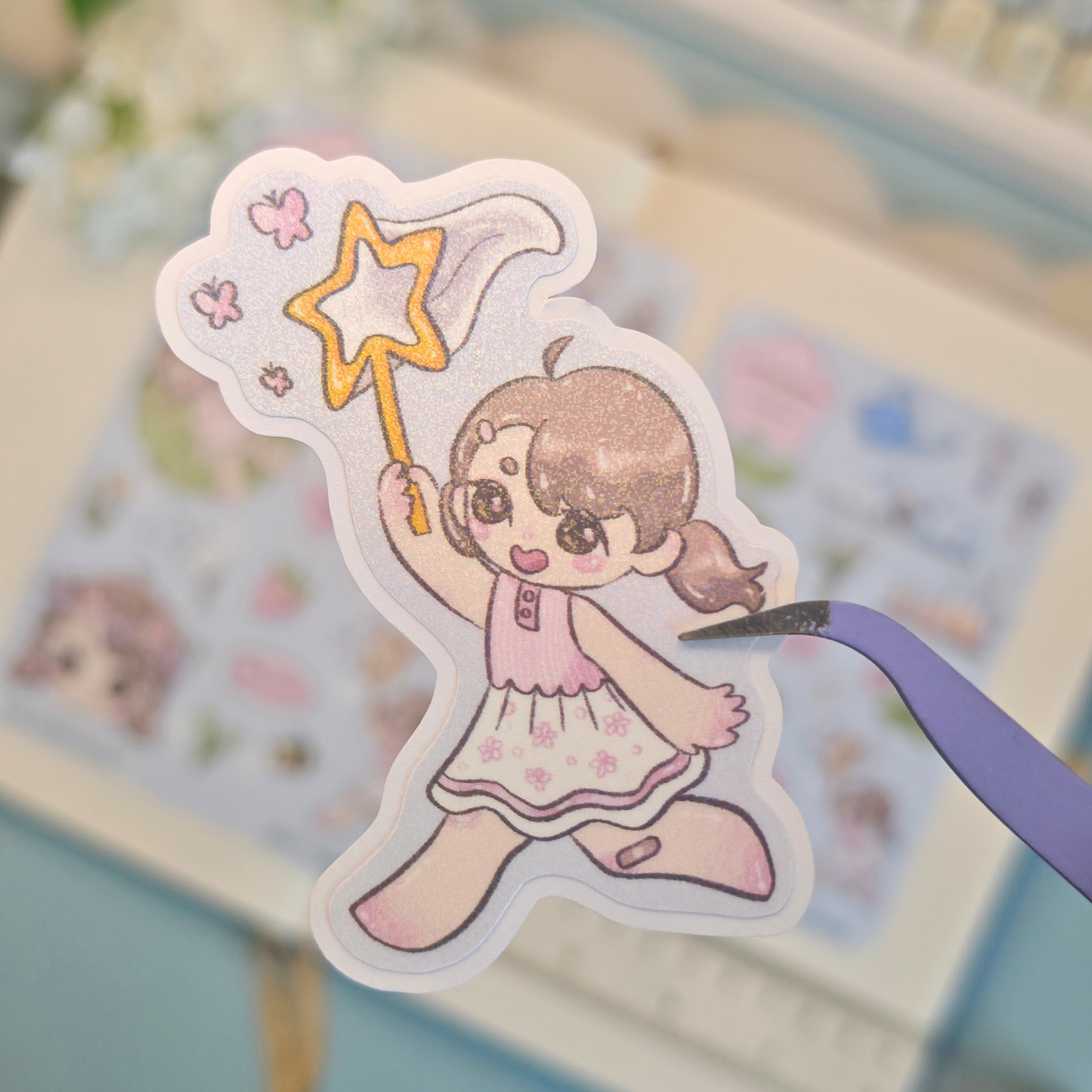 garden joy holo stickers - pic/pt1