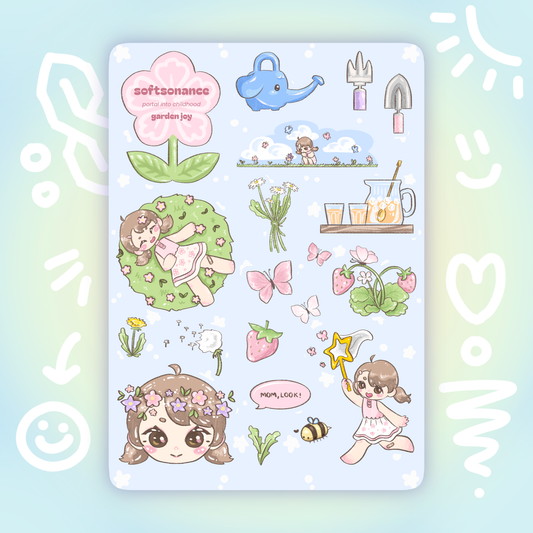 garden joy stickersheet - pic/pt1