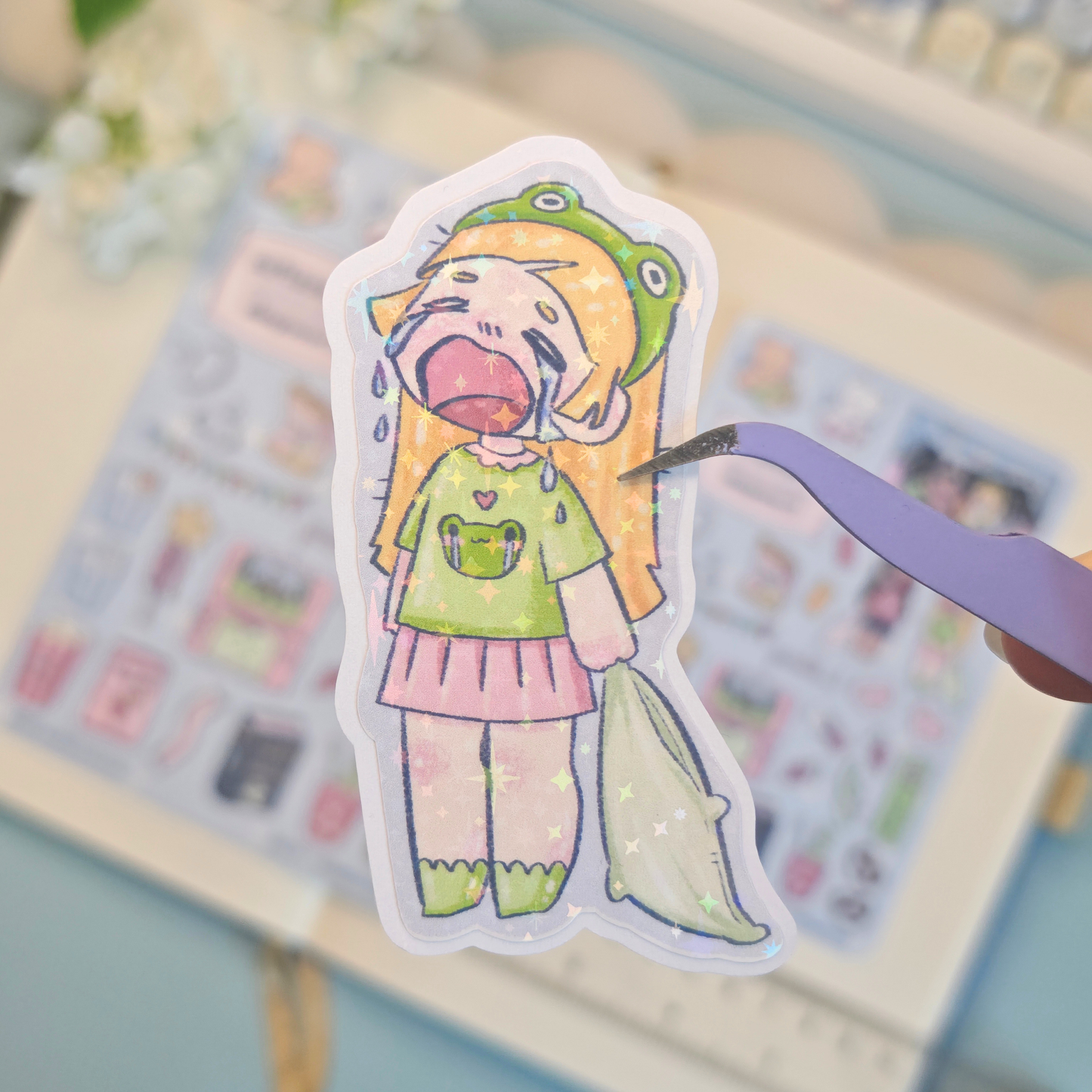 sleepover!! holo stickers - pic/pt1