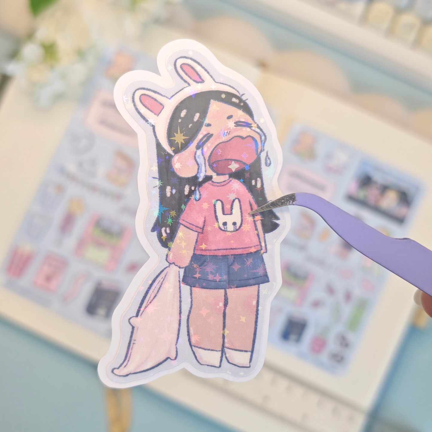 sleepover!! holo stickers - pic/pt1