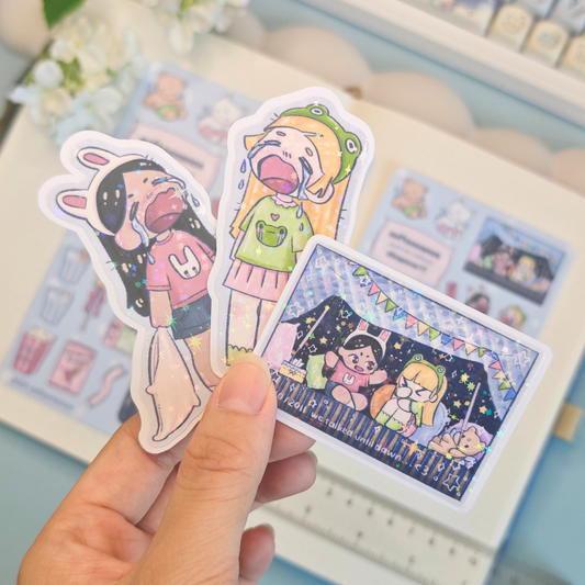 sleepover!! holo stickers - pic/pt1
