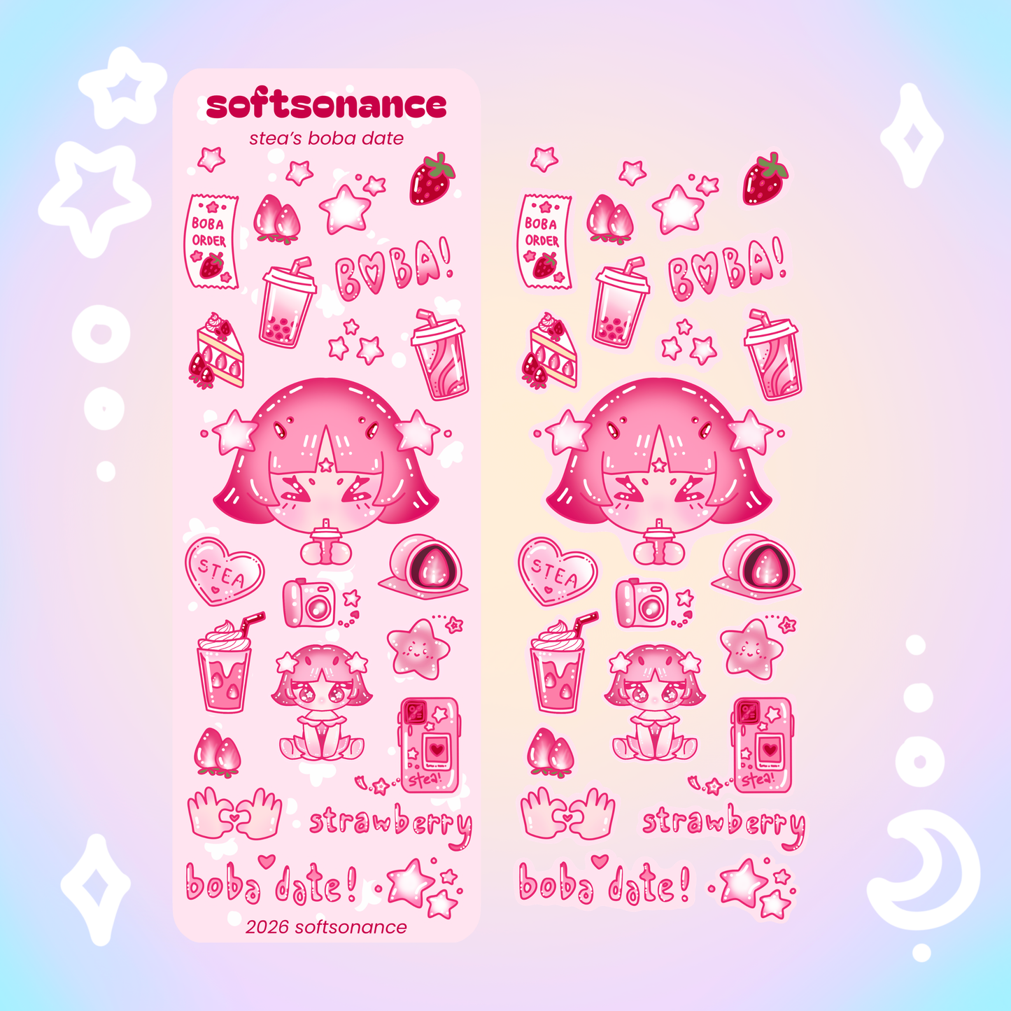stea's boba date stickersheet - h:its