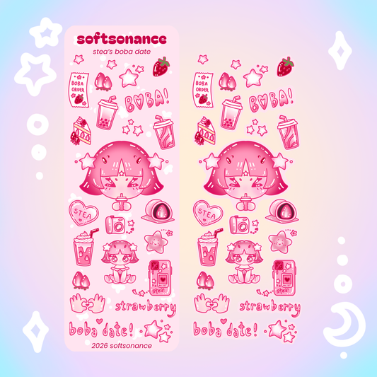 stea's boba date stickersheet - h:its
