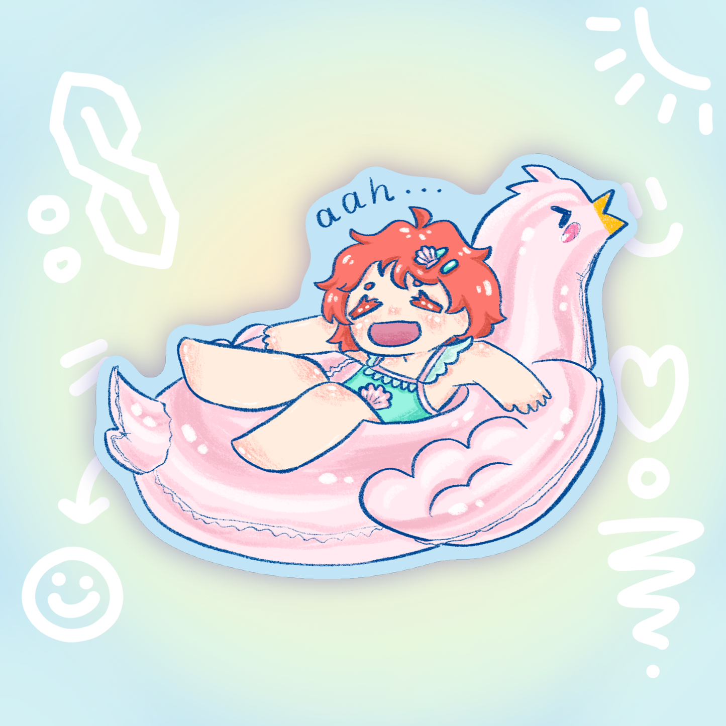 beach day holo stickers - pic/pt1