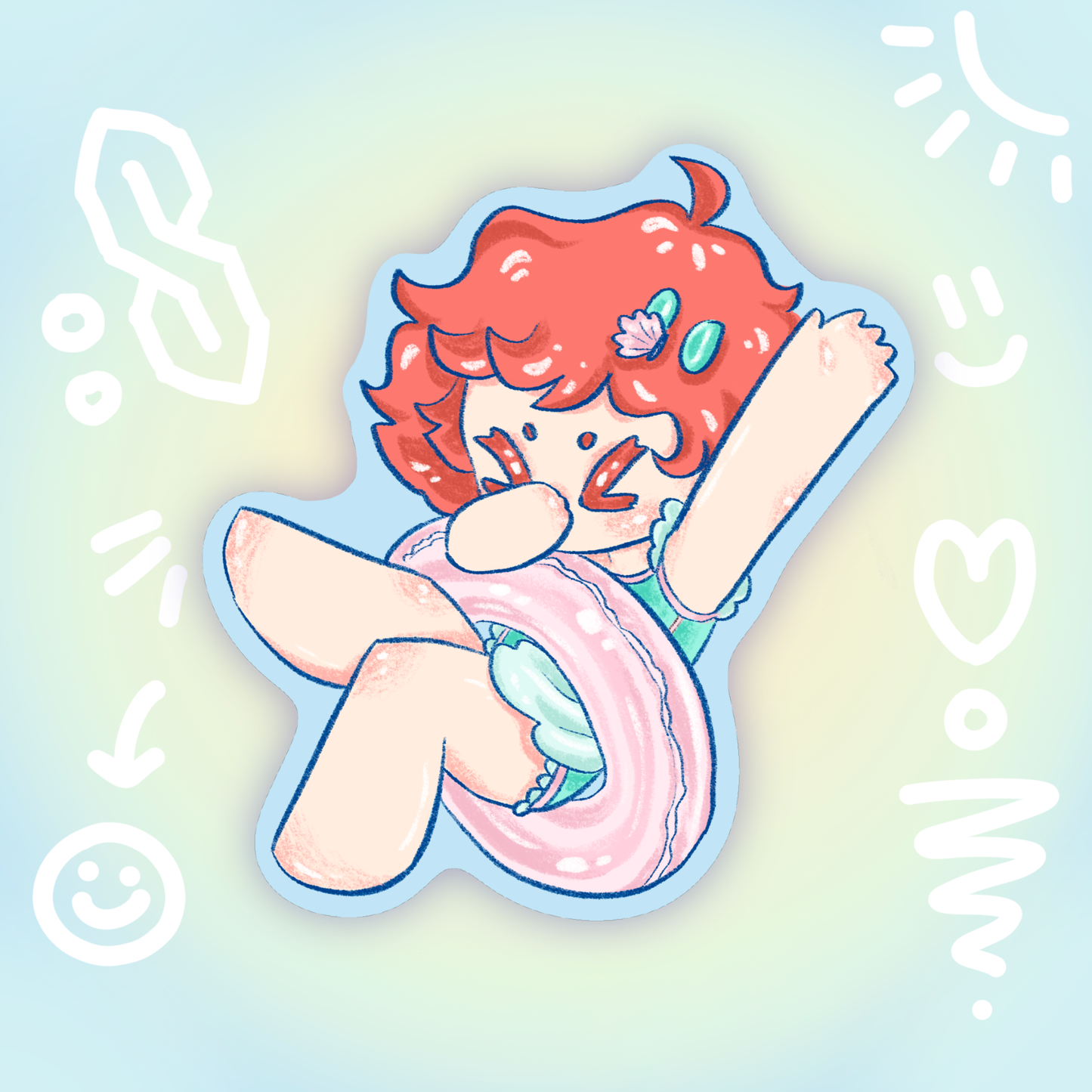 beach day holo stickers - pic/pt1