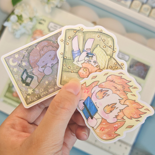 my console & me holo stickers - pic/pt1