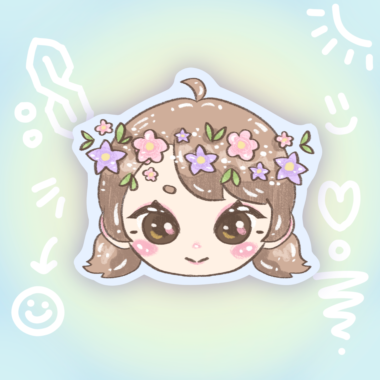 garden joy holo stickers - pic/pt1