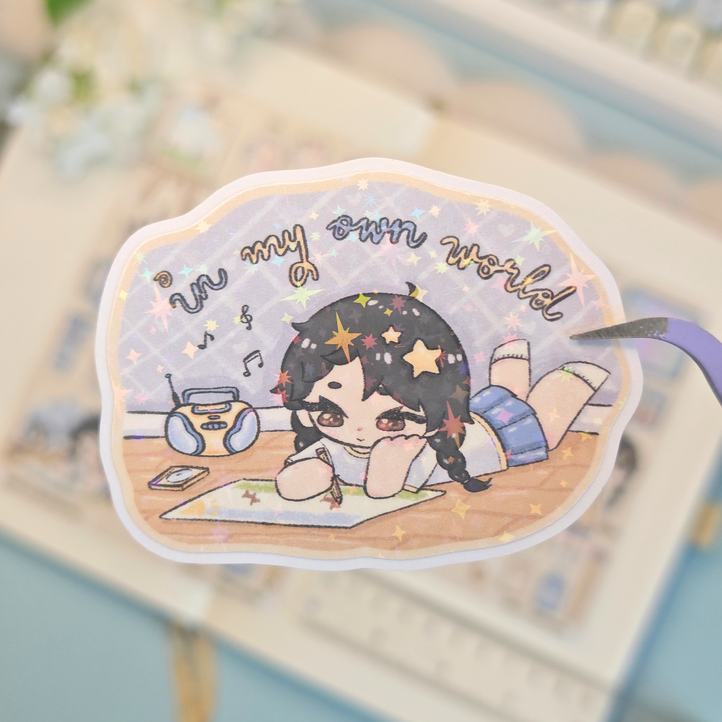 little artist holo stickers - pic/pt1