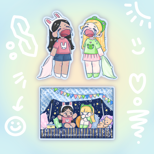 sleepover!! holo stickers - pic/pt1