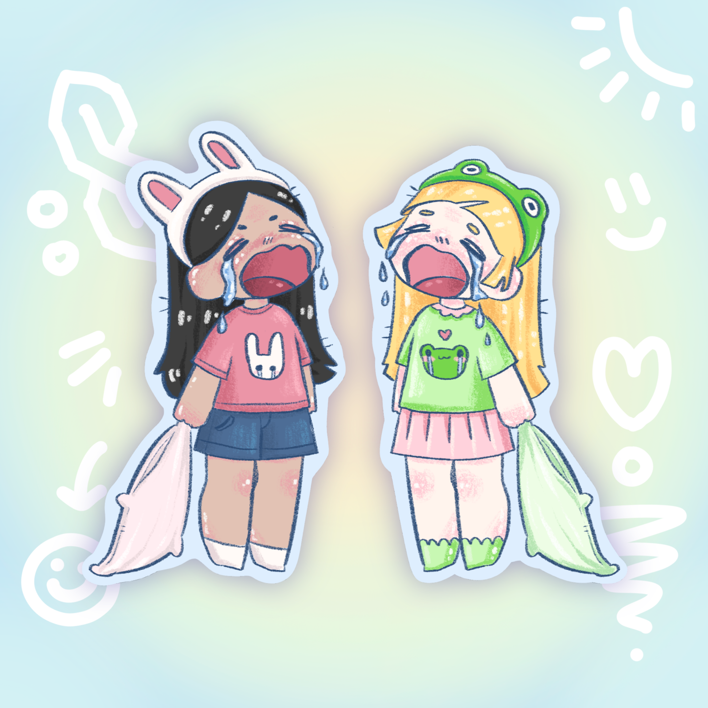 sleepover!! holo stickers - pic/pt1