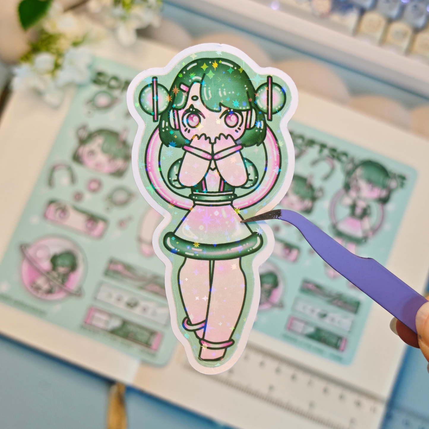 himmel faes holo stickers - h:its