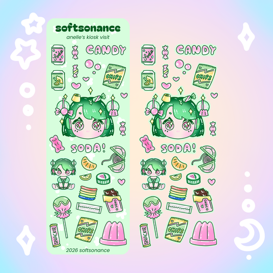 anelle's kiosk visit stickersheet - h:its