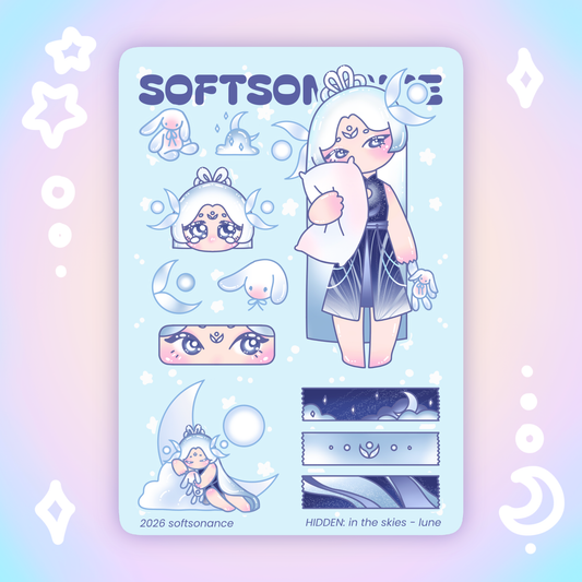 lune stickersheet - h:its