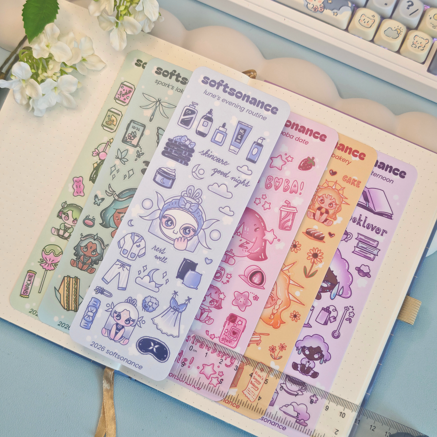lune's evening routine stickersheet - h:its